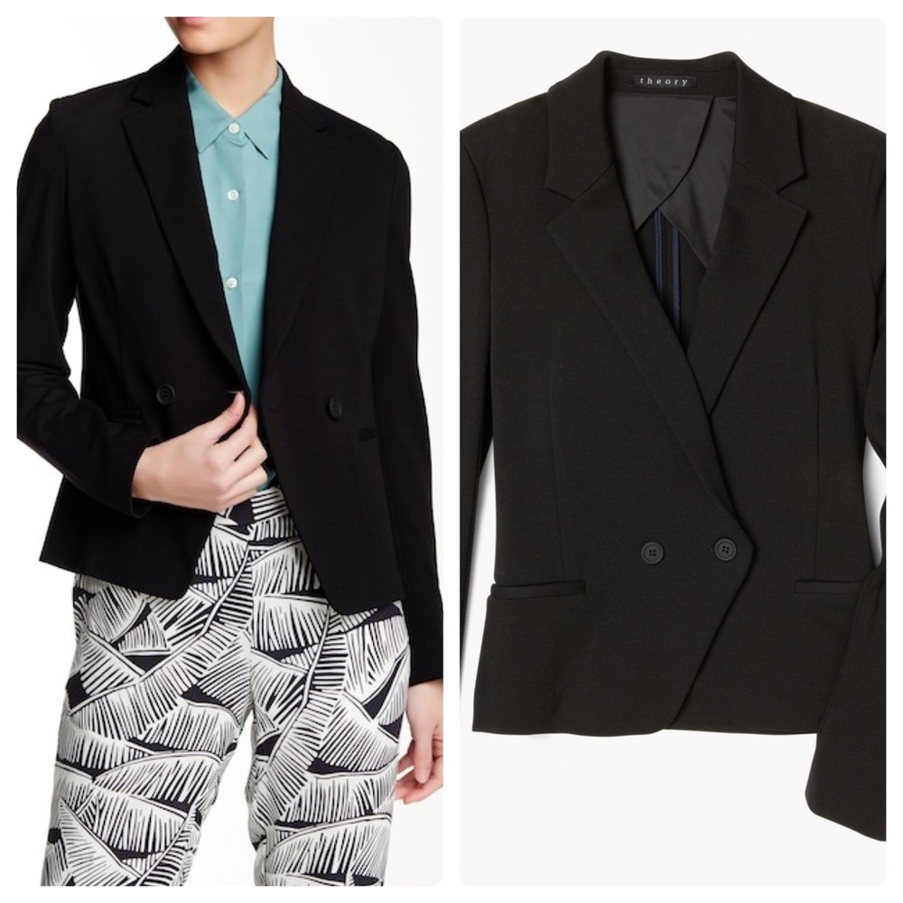 Theory Selkaey Jacket in Fixture Ponte